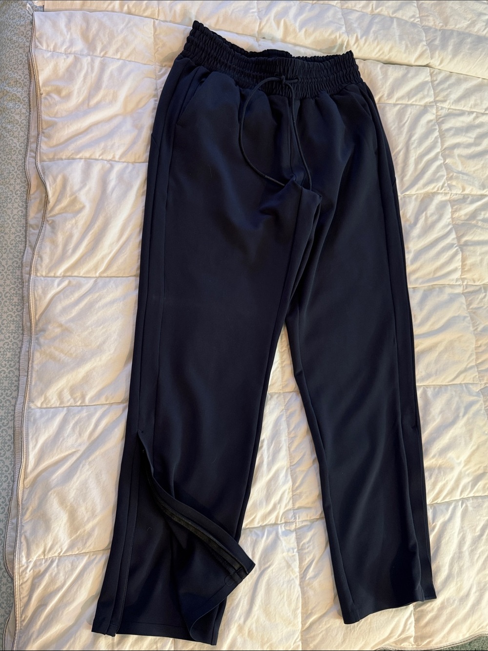 Athleta Navy Women's Jogger Track Pants with Elastic Waist